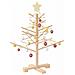 Albero di Natale in legno Naturale 75 cm Legno di pino massello - Foto miniatura 3