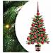 Albero di Natale con 150 LED con supporto Verde 65 cm PE - Foto miniatura 1