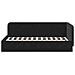 Cornice del letto ad angolo Nero 90 x 200 cm Velluto - Foto miniatura 5