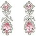 Orecchini Geometrici Floreali con Zirconi Bellissimi Collezione Diva - Foto miniatura 5