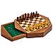 Scacchi Magnetici Con Cassetto Per Pezzi In Legno Marrone D22,5x5h - Foto miniatura 1