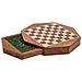 Scacchi Magnetici Con Cassetto Per Pezzi In Legno Marrone D22,5x5h - Foto miniatura 3