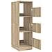 Mobile da lavanderia Sonoma 50 x 68 x 162 cm Legno multistrato - Foto miniatura 5
