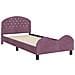 Struttura letto bambini con testata Viola 90 x 200 cm Velluto - Foto miniatura 4