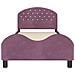 Struttura letto bambini con testata Viola 90 x 200 cm Velluto - Foto miniatura 5