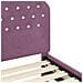 Struttura letto bambini con testata Viola 90 x 200 cm Velluto - Foto miniatura 8