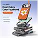 Cover per iPhone 17 Pro - PC+Pelle /PU, Arancione, Con Anillo - Foto miniatura 2