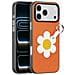 Cover per iPhone 17 Pro - PC+Pelle /PU, Arancione, Con Anillo - Foto miniatura 1