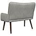 Sofa a Due Posti Grigio chiaro 115 x 61 x 87 cm Velluto - Foto miniatura 6