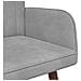 Sofa a Due Posti Grigio chiaro 115 x 61 x 87 cm Velluto - Foto miniatura 7