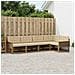 Set di divani da esterno con cuscino 5 pcs Naturale e Beige - Foto miniatura 2