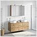Set di mobili per il bagno 4 pcs Rovere Artigianale - Foto miniatura 4