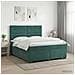 Letto box spring con materasso Verde Scuro 140 x 200 cm Velluto - Foto miniatura 2