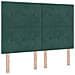 Letto box spring con materasso Verde Scuro 140 x 200 cm Velluto - Foto miniatura 4