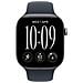 Watch Series 12 GPS + Cellular, cassa 42 mm in alluminio grigio siderale con cinturino Sport blu marino - S /M - Foto miniatura 2