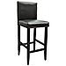 Set 2 Sgabelli Da Bar Moderni In Pelle Artificiale Nera - Foto miniatura 5