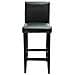 Set 2 Sgabelli Da Bar Moderni In Pelle Artificiale Nera - Foto miniatura 6