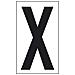 Adesivo Lettera X Abitazioni Uffici Luoghi Pubblici 10cmx5,6cm - Foto miniatura 1