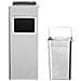 Pattumiera Con Posacenere Da Albergo 36 L Acciaio Inox - Foto miniatura 3