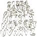 10024276 - Set Di 36 Stampi Per Biscotti, Lettere E Numeri, In Acciaio Inox, Argento - Foto miniatura 1