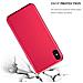 Custodia Compatibile Con Apple Iphone Xs Max In Rosso Metallo - Hard Case Coperchio Protettivo In Look Metallico Contro I Graffi E Gli Urti - Foto miniatura 4