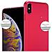 Custodia Compatibile Con Apple Iphone Xs Max In Rosso Metallo - Hard Case Coperchio Protettivo In Look Metallico Contro I Graffi E Gli Urti - Foto miniatura 5