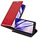 Custodia Compatibile Con Xiaomi Mi Mix 2s In Rosso Mela - Coperchio Protettiva Con Chiusura Magnetica, Funzione Stand E Tasca Per Le Carte - Foto miniatura 1