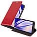Custodia Compatibile Con Xiaomi Mi Mix 2s In Rosso Mela - Coperchio Protettiva Con Chiusura Magnetica, Funzione Stand E Tasca Per Le Carte - Foto miniatura 4