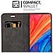 Custodia Compatibile Con Xiaomi Mi Mix 2s In Rosso Mela - Coperchio Protettiva Con Chiusura Magnetica, Funzione Stand E Tasca Per Le Carte - Foto miniatura 9