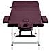 Lettino Da Massaggio A 3 Sezioni In Alluminio Viola Vino - Foto miniatura 4