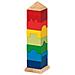 Mattoncini In Legno Per Impilabili Formare Una Torre, Modelli / Colori Assortiti, 1 Pezzo - Foto miniatura 1