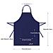 2 Confezioni Grembiule Da Cucina Impermeabile Regolabile Chef Grembiule Con Tasche Per La Casa Ristorante Artigianato Giardino Barbecue Scuola Coffee House Grembiule Per Donne Degli Uomini (navy-02)  - Foto miniatura 3