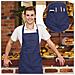 2 Confezioni Grembiule Da Cucina Impermeabile Regolabile Chef Grembiule Con Tasche Per La Casa Ristorante Artigianato Giardino Barbecue Scuola Coffee House Grembiule Per Donne Degli Uomini (navy-02)  - Foto miniatura 4