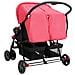 Passeggino Gemellare Rosso In Acciaio - Foto miniatura 8