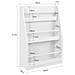 Libreria Per Bambini Con 3 Ripiani Scaffale Per Giocattoli Scaffale Per Bambini Organizzatore Di Giocattoli Portaoggetti Bianco, Kmb45-w - Foto miniatura 2