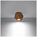 Applique Da Soffitto In Legno Woody 1 Sollux Legno 120xø120 Mm Legno - Foto miniatura 9
