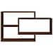Mensola A Muro Rovere Marrone 104x20x58,5 Cm Legno Multistrato - Foto miniatura 3