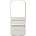 Cover Z Flip5 Similpelle Originale Flap Eco-leather Case Cream - Foto miniatura 1