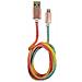 Lc-power Kabel Usb-lightning-1m-3 1m Rainbow Glitter,usb A Auf Lightning (lc-c-usb-lightning-1m-3) - Foto miniatura 1