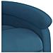 Poltrona Reclinabile Blu In Velluto - Foto miniatura 8