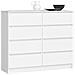 Cassettiera K120, 8 cassetti, 120x40x99 cm, Colore Bianco - Foto miniatura 1