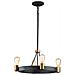 Lampadario Industrial Nordico Silas Acciaio Zinco Antico Ottone 4 Luci E27 - Foto miniatura 1