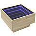 Tavolino Salotto Con Led Rovere Sonoma 50x50x30 Cm Multistrato - Foto miniatura 9