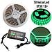 Striscia Strip Led 5730 5m Adesiva Luce Ip65 Alimentatore 12v 5a Verde 12w /m - Foto miniatura 1