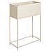 Vaso Per Piante Rialzato Tapien Metallo 70 Cm Beige - Foto miniatura 3