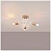 Lampadario Ember 3 Bianco Sl. 1474 - Minimalista Lampadario Bianco /legno Naturale 26x14x56 Cm - Foto miniatura 3