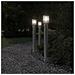 Lampada da Terra per Esterni Sensore Argento 3 pz 110cm Acciaio - Foto miniatura 2