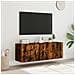Mobili TV a Parete con Luci LED 2pz Rovere Fumo 60x35x41 cm - Foto miniatura 4
