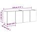 Mobili TV a Parete con Luci LED 2pz Rovere Fumo 60x35x41 cm - Foto miniatura 6