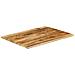 Piano Tavolo 100x80x3,8 Bordi Vivi Legno Massello Mango Grezzo - Foto miniatura 2